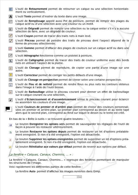 Carnet de fiche sur Gimp 3/6